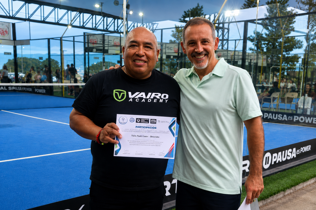 Hugo Leiva, profesor de Vairo Academy, hace historia como primer Fiscal de Pádel en Palpalá