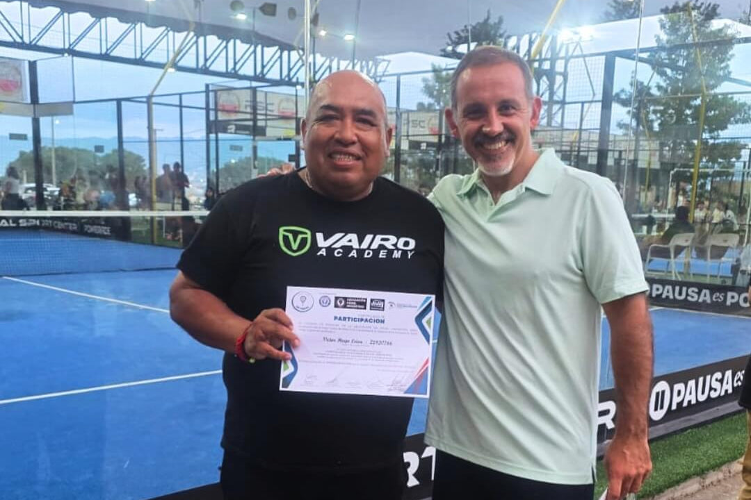 Hugo Leiva, profesor de Vairo Academy, hace historia como primer Fiscal de Pádel en Palpalá